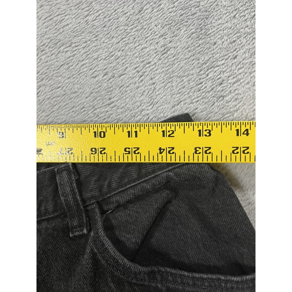 Vintage 90s Wrangler Tapered Fit Jeans Womens 8 Black Denim Made in USA - Picture 5 of 9